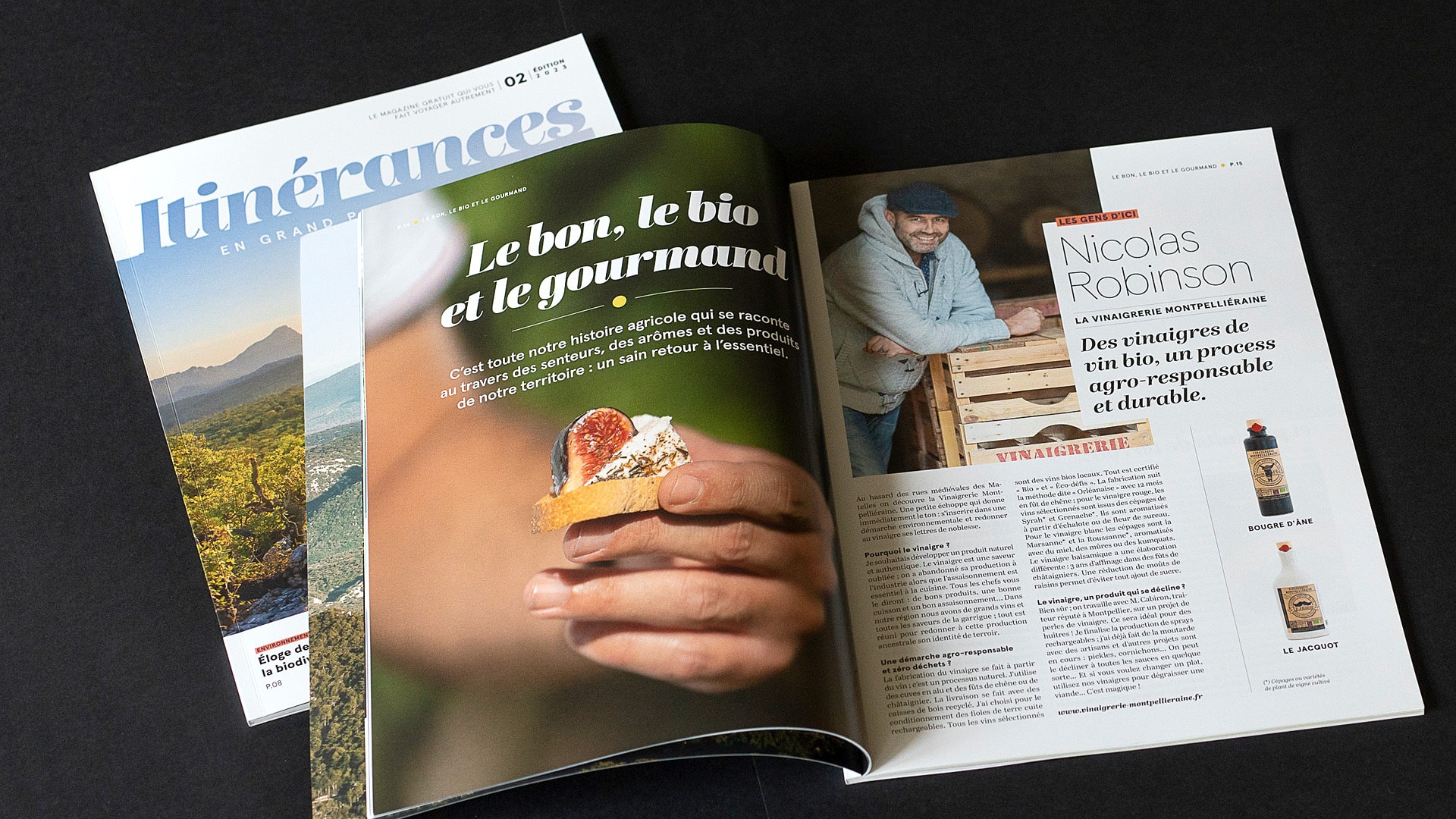 Cr&eacute;ation du magazine touristique Grand Pic Saint-Loup &mdash; contenus &eacute;ditoriaux