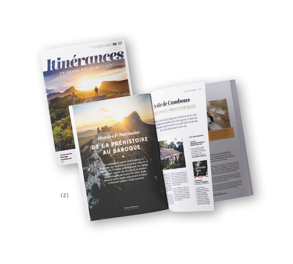 Magazine Itin&eacute;rances, &eacute;dition de la destination Grand Pic Saint-Loup