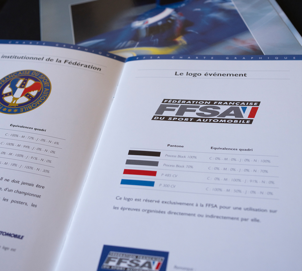 Système d'identité et charte du logotype FFSA
