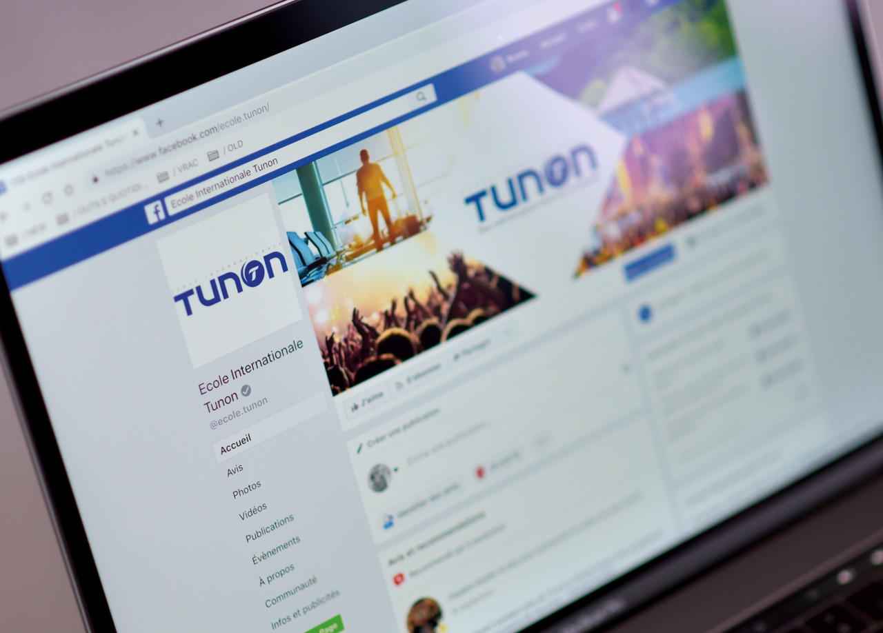 R&eacute;seaux sociaux de l&rsquo;&Eacute;cole Tunon repris en main par la marque
