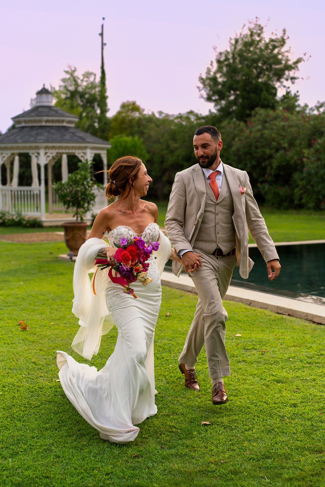 Scène de mariage dans un domaine près de Montpellier