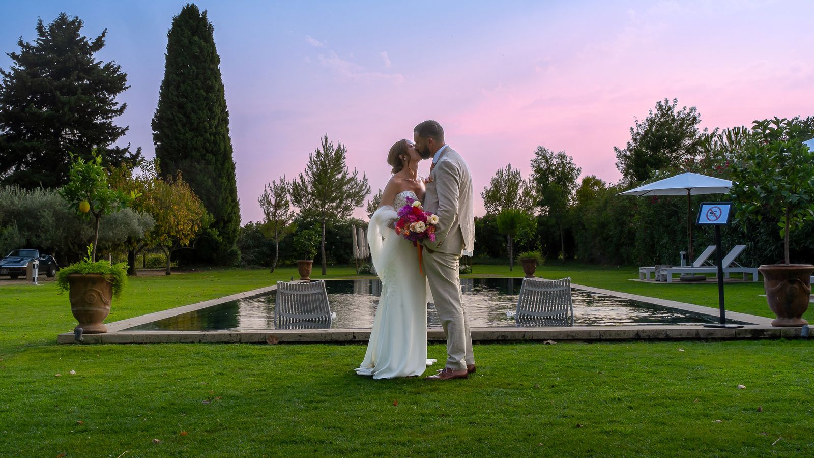 Portrait de mariage en lumière naturelle